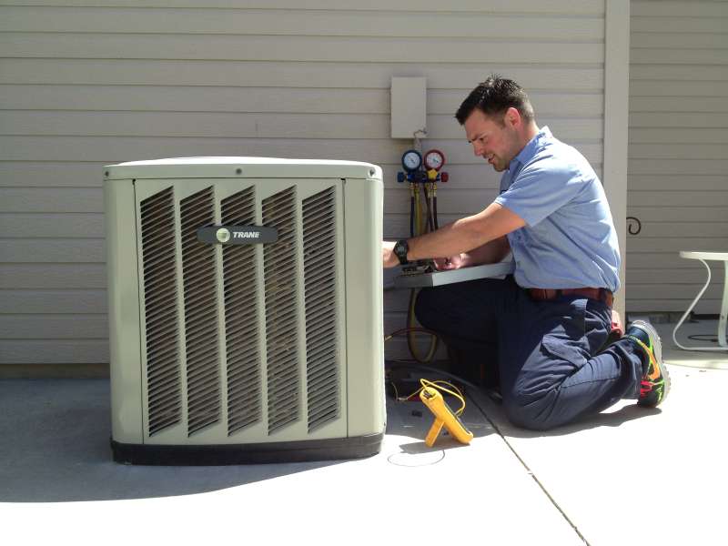 Flushing condensate drain lines
